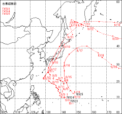台風経路図