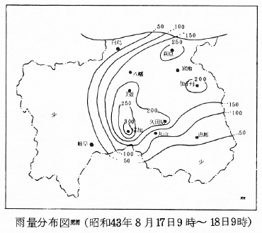 降水量分布図