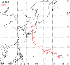 台風経路図