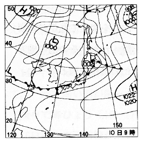 天気図(7/10 09h)