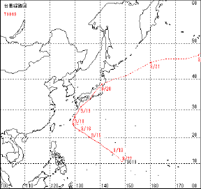台風経路図