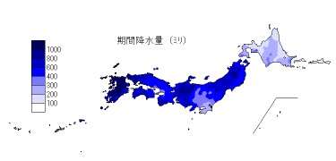 期間降水量