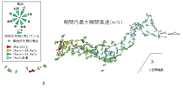 期間内最大瞬間風速