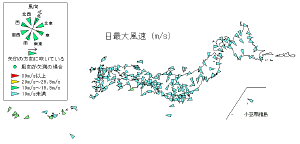 日最大風速