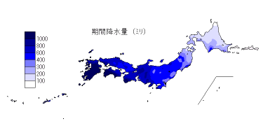 期間降水量