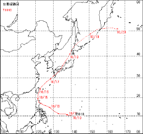 台風経路図