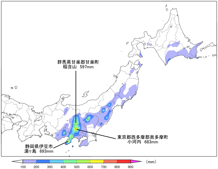 降水量の合計