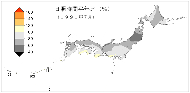 日照時間合計