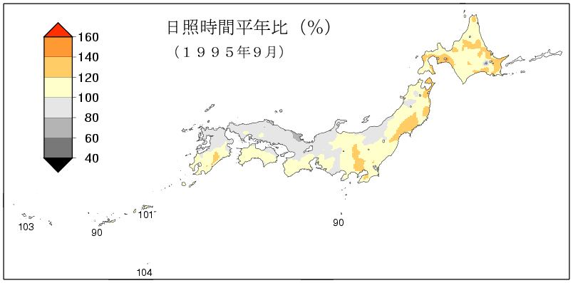 日照時間合計