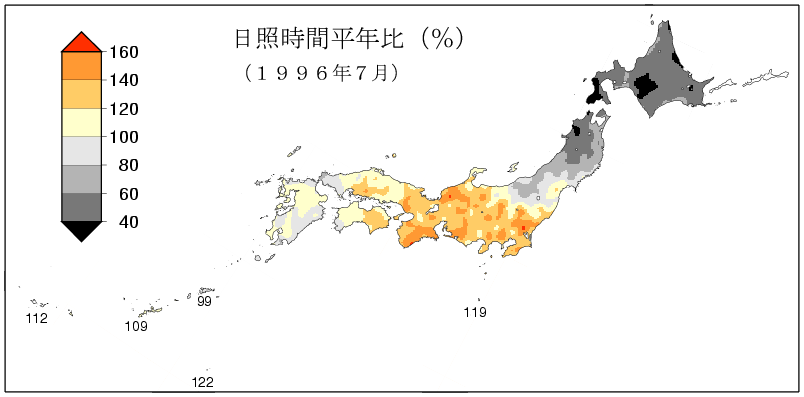 日照時間合計