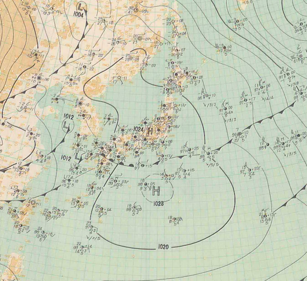 地上天気図
