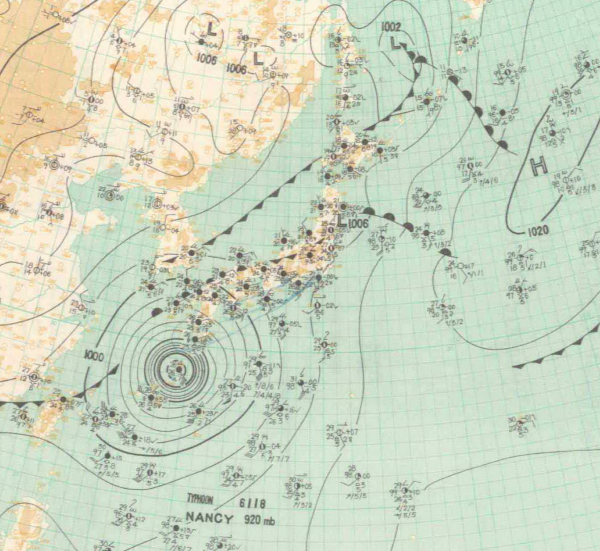 地上天気図