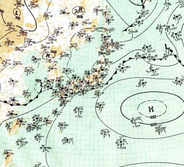 地上天気図