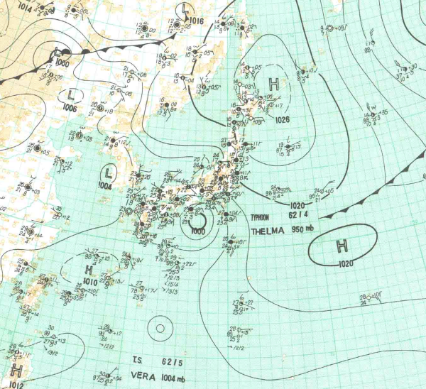 地上天気図