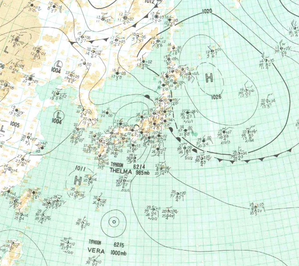 地上天気図