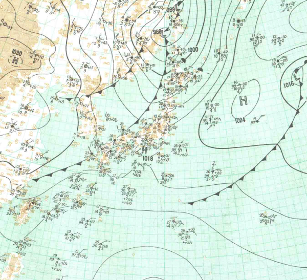 地上天気図