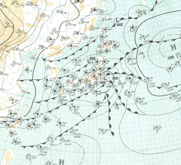 地上天気図