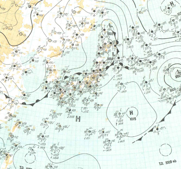 地上天気図