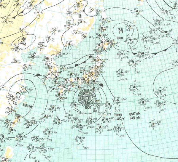地上天気図