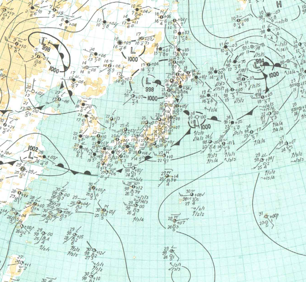 地上天気図