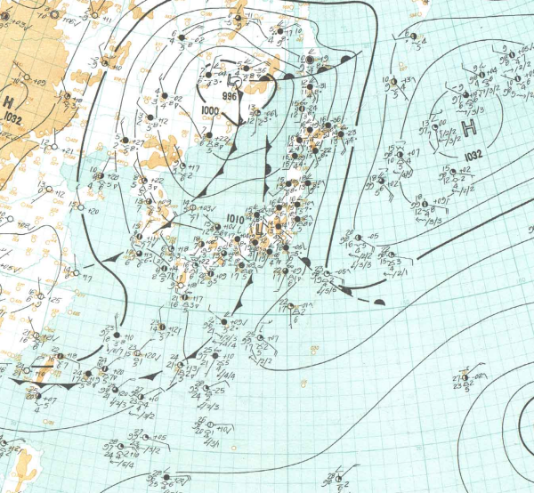 地上天気図