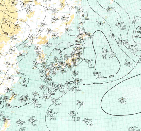 地上天気図