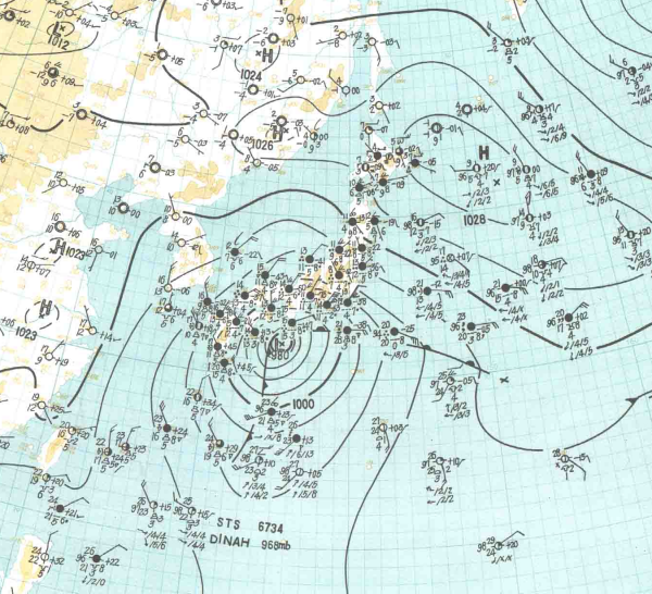 地上天気図