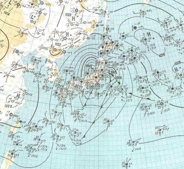 地上天気図