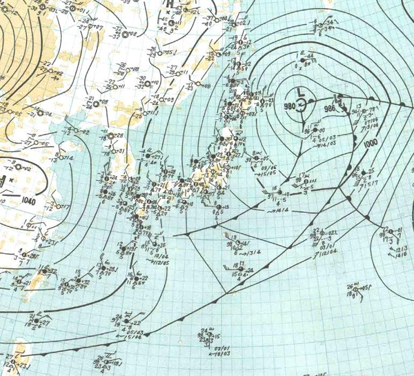 地上天気図