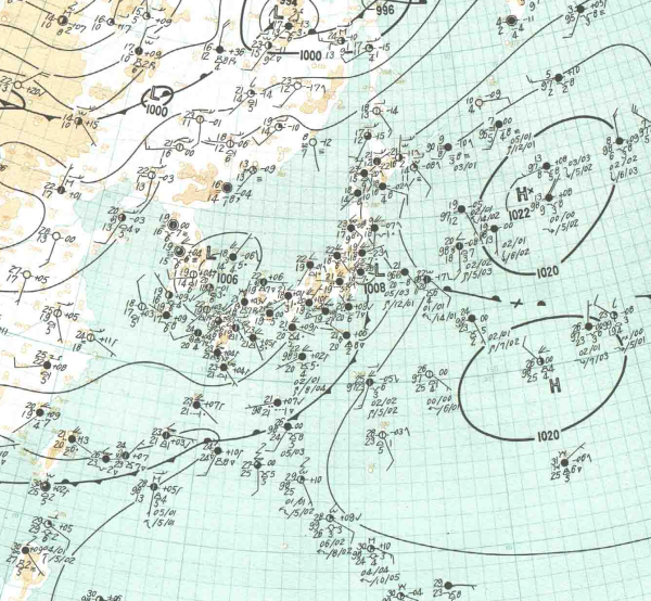 地上天気図