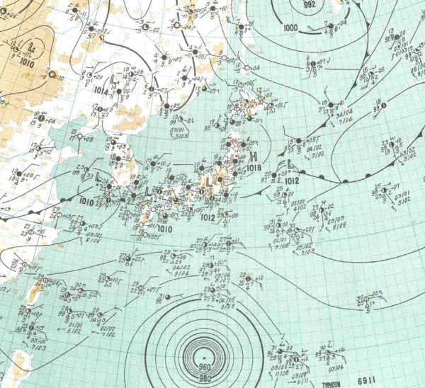 地上天気図