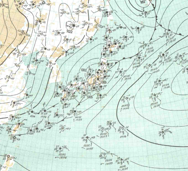 地上天気図