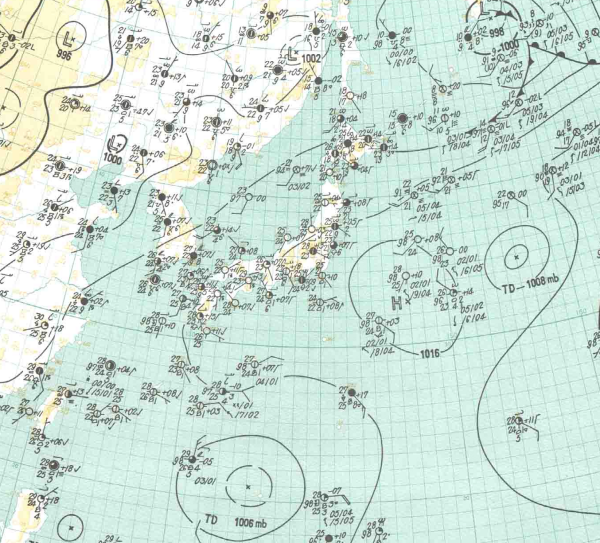 地上天気図