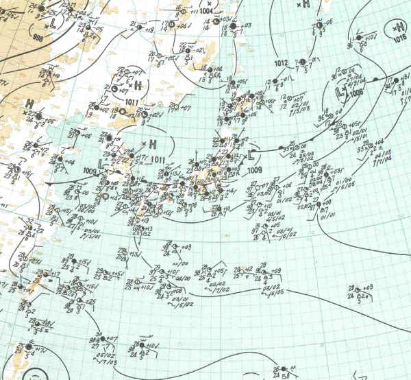 地上天気図