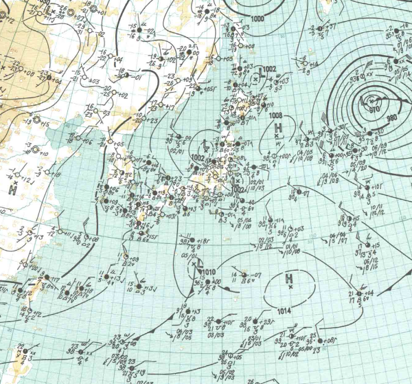 地上天気図