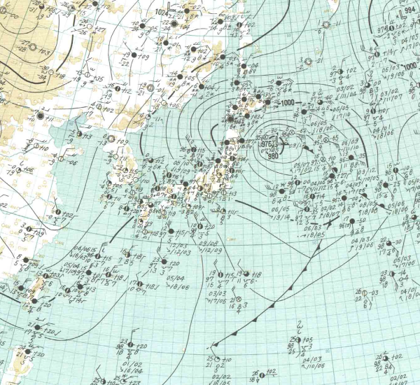 地上天気図