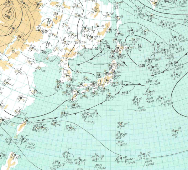 地上天気図