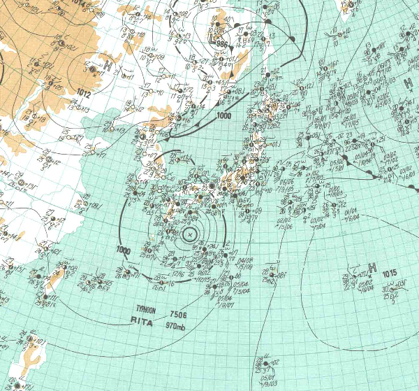 地上天気図