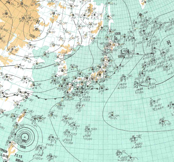 地上天気図