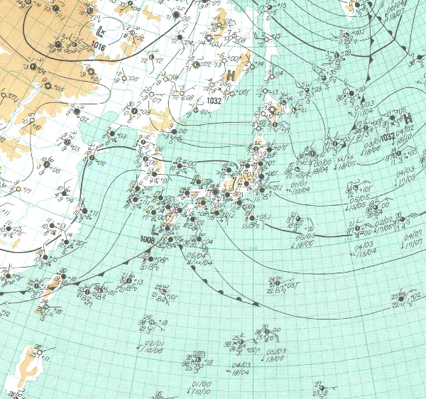 地上天気図