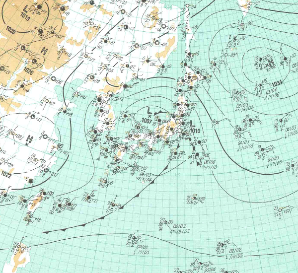 地上天気図
