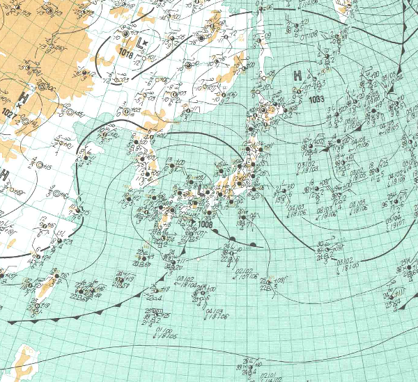 地上天気図