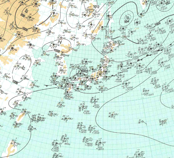 地上天気図