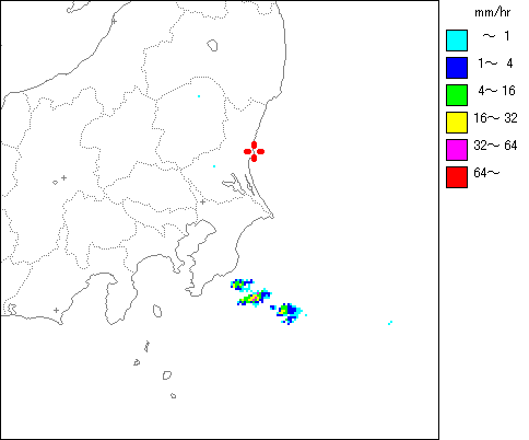 気象レーダー画像