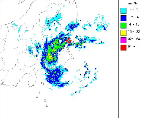 気象レーダー画像