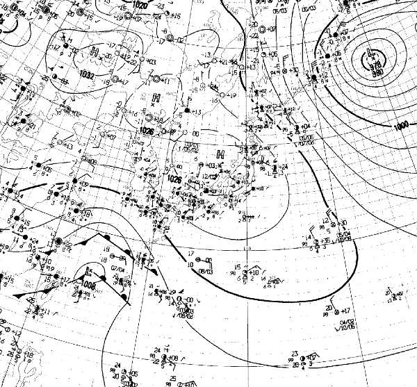 地上天気図