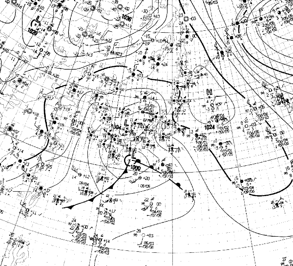 地上天気図