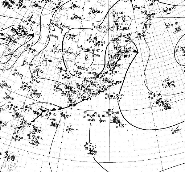 地上天気図