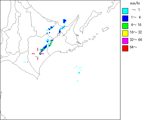 気象レーダー画像