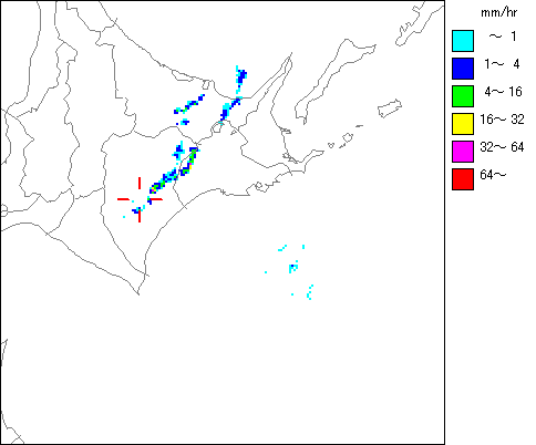 気象レーダー画像